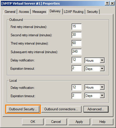 Installing QAComplete: Configure outbound security
