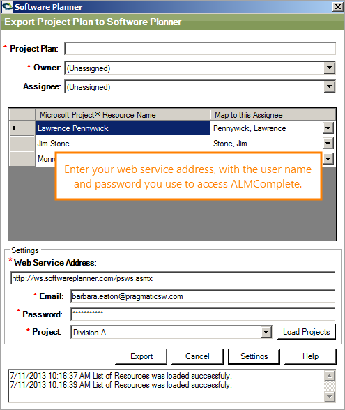 Plugin settings