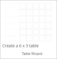 Rich Text: Table size