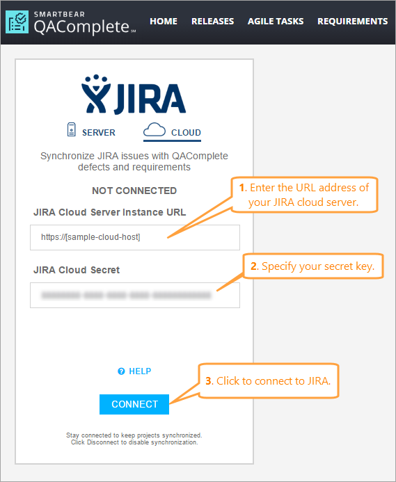 QAComplete integration with JIRA: Connecting to JIRA Cloud from QAComplete QAComplete integration with JIRA: Connecting to JIRA Cloud from QAComplete
