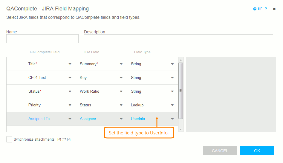 QAComplete integration with JIRA: Fields of the UserInfo type QAComplete integration with JIRA: Fields of the UserInfo type