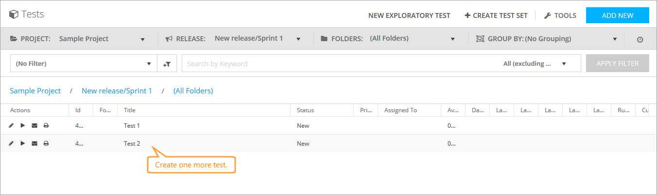 QAComplete User Tutorial: Create another test QAComplete User Tutorial: Create another test