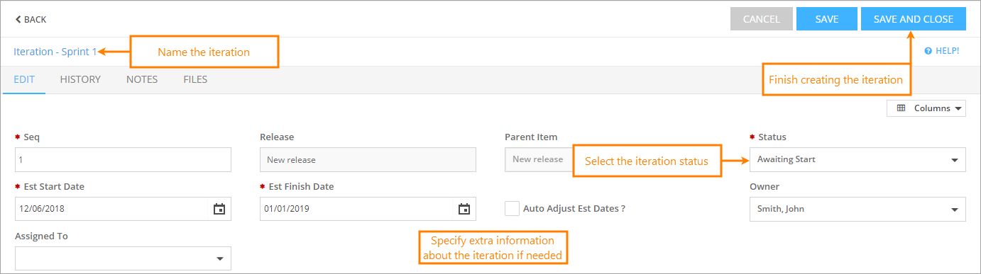 QAComplete User Tutorial: Create an iteration QAComplete User Tutorial: Create an iteration