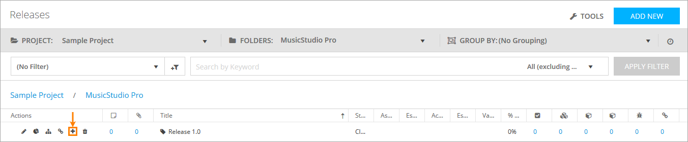QAComplete User Tutorial: The Add New button for child items in Releases QAComplete User Tutorial: The Add New button for child items in Releases