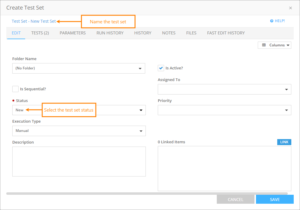 QAComplete User Tutorial: Create a test set QAComplete User Tutorial: Create a test set