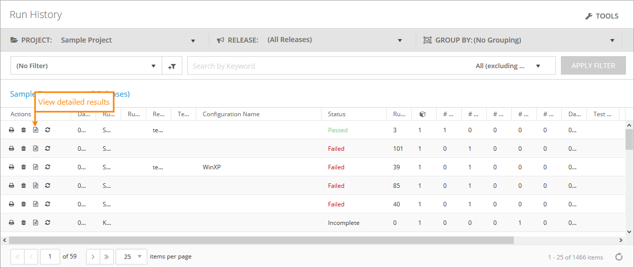 QAComplete User Tutorial: Run History QAComplete User Tutorial: Run History