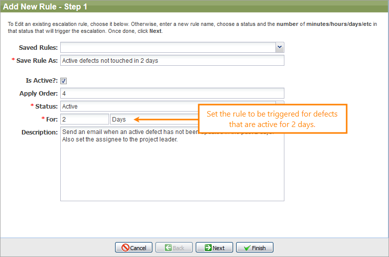 Add New Rule - Step 1 Add New Rule - Step 1
