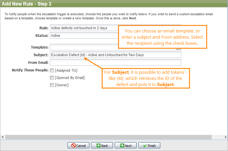 Add New Rule - Step 3 Add New Rule - Step 3