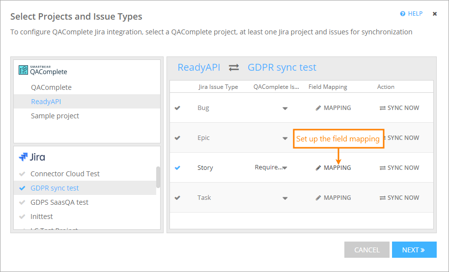 QAComplete integration with JIRA: Mapping fields QAComplete integration with JIRA: Mapping fields