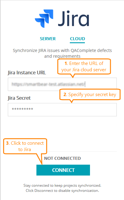 QAComplete integration with Jira: Connecting to Jira Cloud from QAComplete QAComplete integration with Jira: Connecting to Jira Cloud from QAComplete