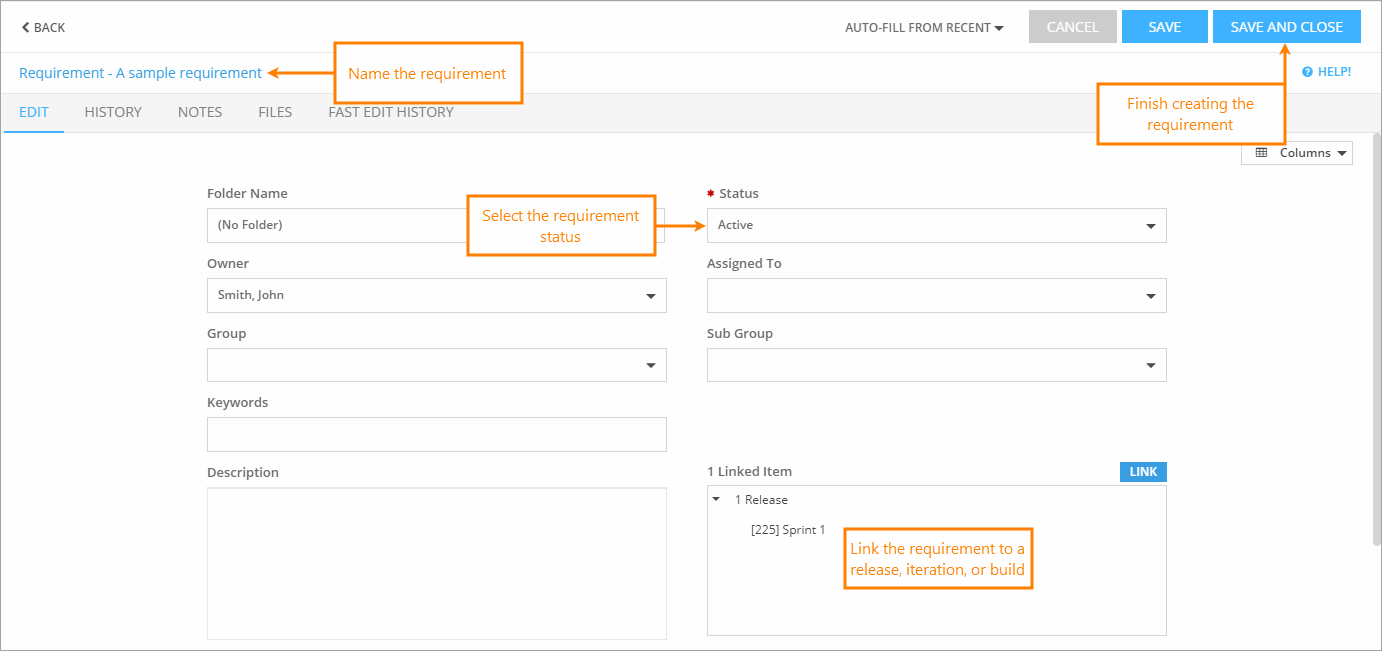 QAComplete User Tutorial: Create a requirement QAComplete User Tutorial: Create a requirement