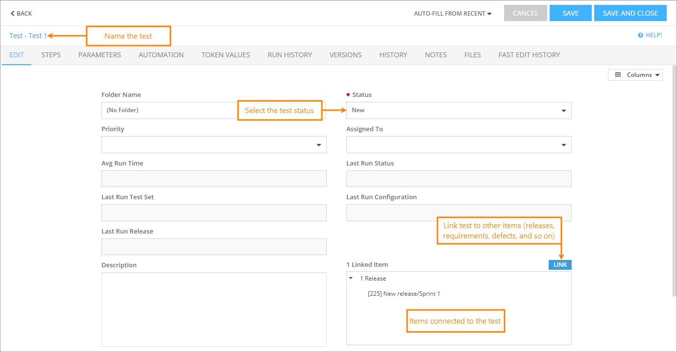 QAComplete User Tutorial: Create a test QAComplete User Tutorial: Create a test