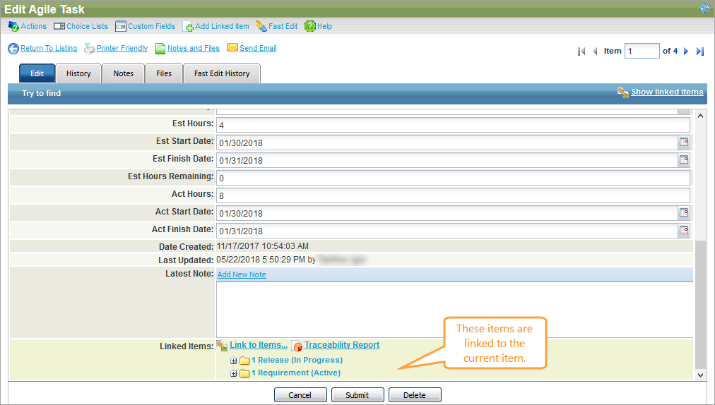 QAComplete User Tutorial: Linked items in the Edit form (old UI) QAComplete User Tutorial: Linked items in the Edit from (old UI)