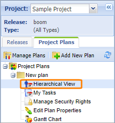 The Hierarchacl View link location