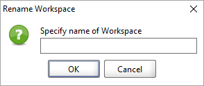 Renaming the workspace