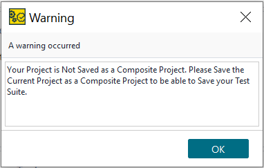 Project Not Saved