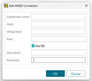 AMQP Testing in ReadyAPI: Create AMQP Connection dialog