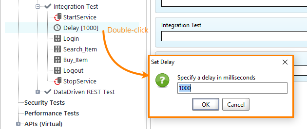 Web service testing with ReadyAPI: Delay properties