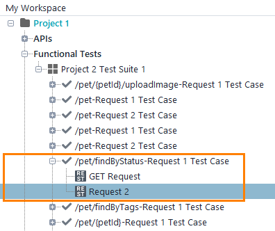 Functional web service testing with ReadyAPI: New request in the test case