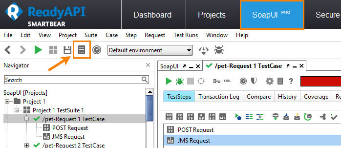 The new Create Report command on the SoapUI toolbar