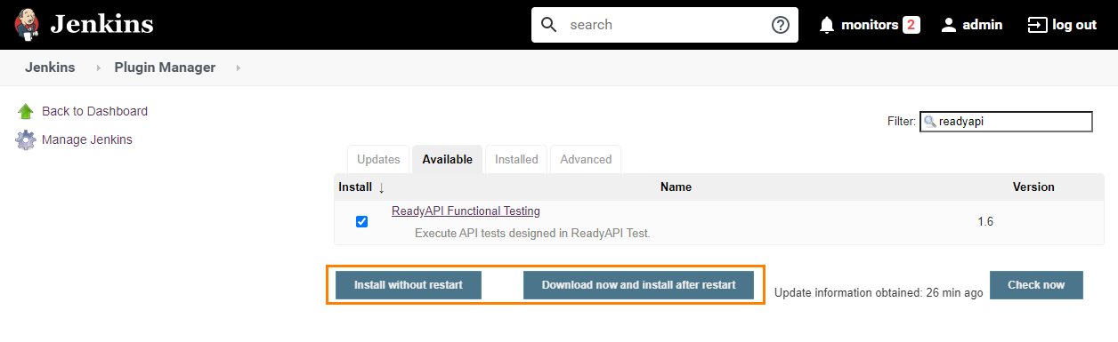 Install ReadyAPI Test Pro Functional Testing Plugin