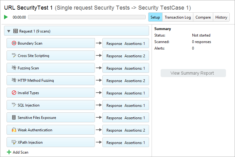ReadyAPI: Security Test is created