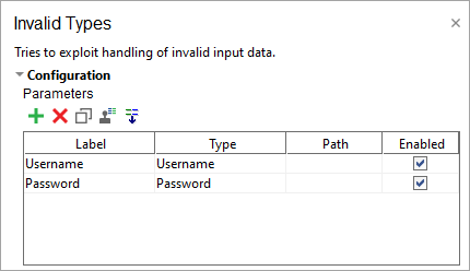 ReadyAPI: Configuring the Invalid Types scan