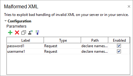 ReadyAPI: Configuring the malformed XML scan