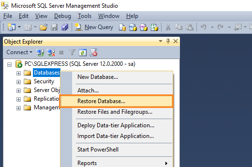 SQL Server Management Studio: Calling the context menu