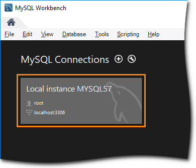 MySQL Workbench: Opening the local server