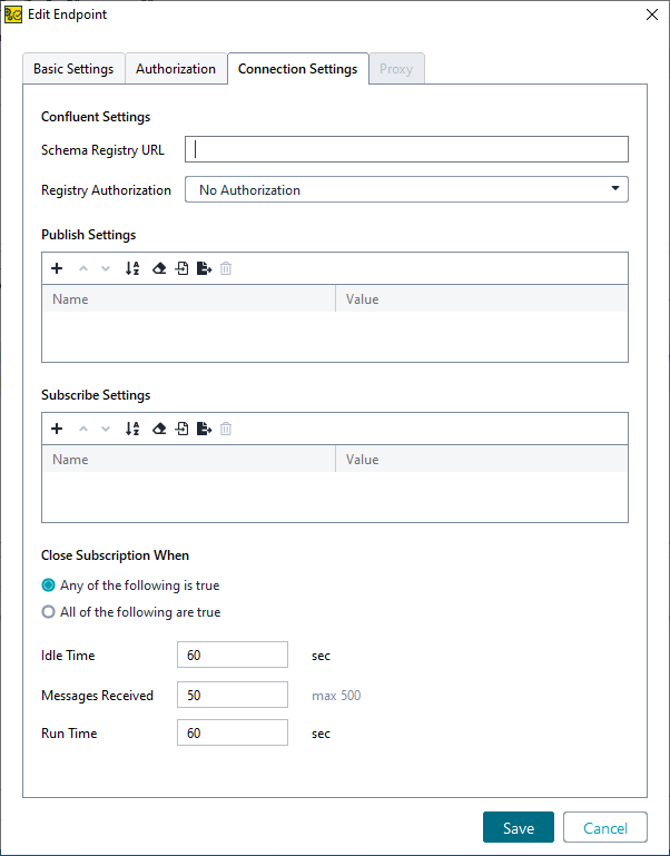 Environments in ReadyAPI: Connection Settings tab in the Endpoints & Environments editor