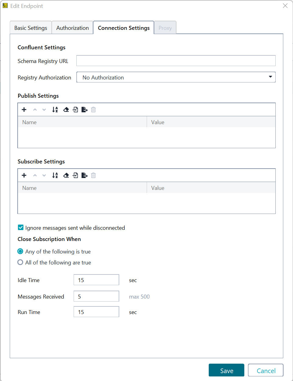 Environments in ReadyAPI: Connection Settings tab in the Endpoints & Environments editor