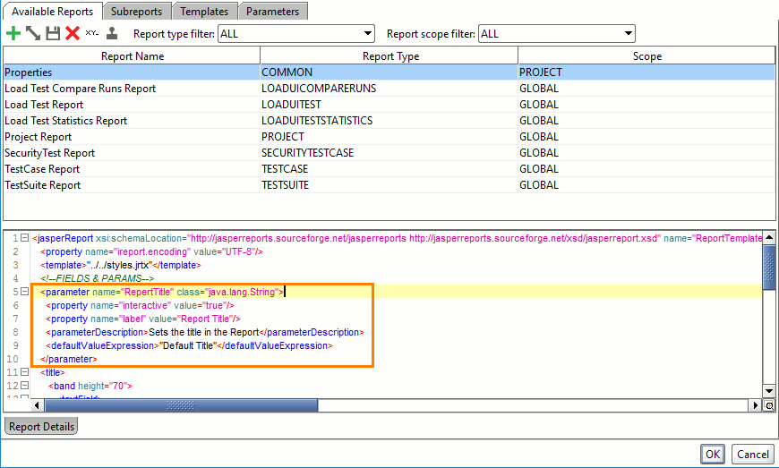 ReadyAPI: Adding a custom parameter in the editor