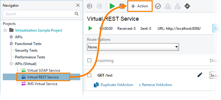 Service virtualization and API testing: Create REST virtual operation
