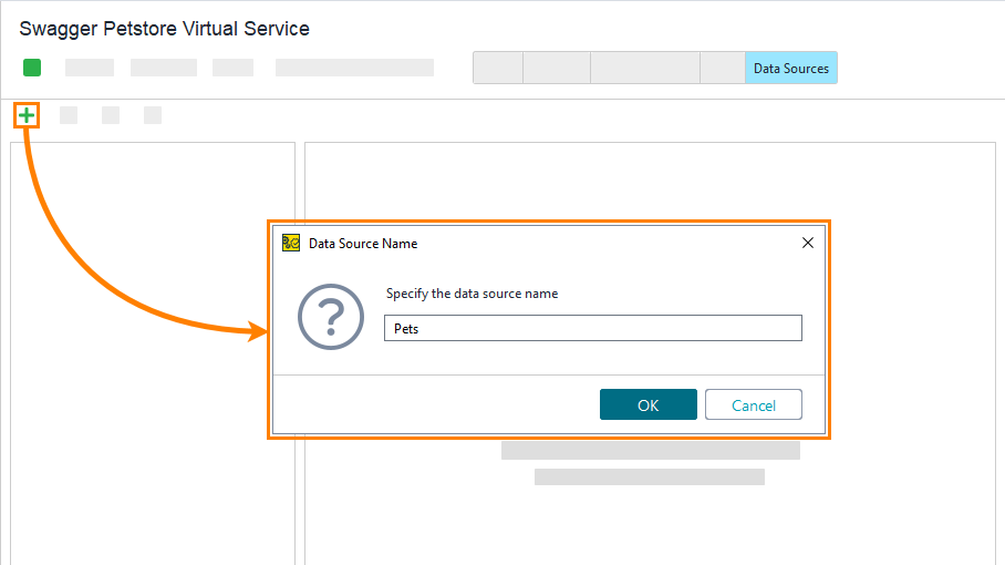 Creating a new data source in ReadyAPI Virtualization