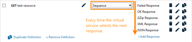 Service virtualization with API testing! : Properties of the Sequence dispatch strategy