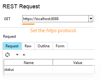 Service virtualization and API testing: Changing protocol in test requests