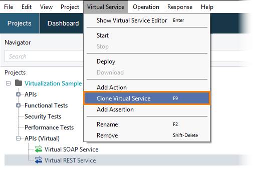 Service virtualization and API testing: Copying virtual services