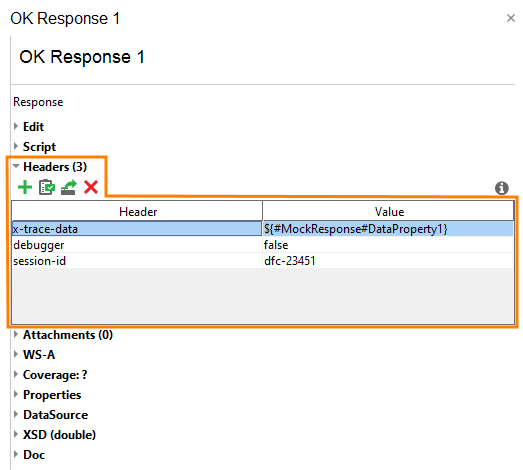 SOAP service virtualization and API testing: Custom response headers