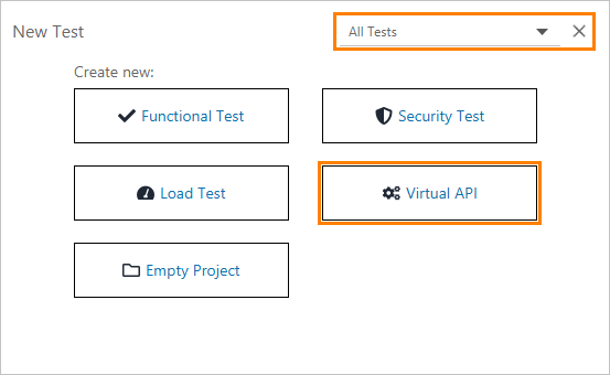 Service virtualization and API testing: Creating a new virtual service