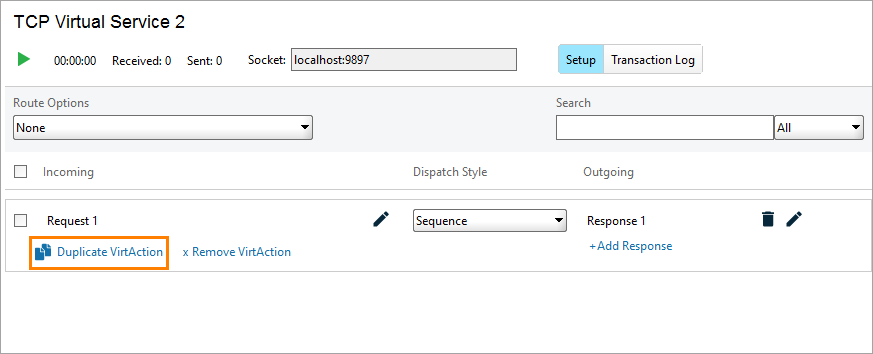 Service virtualization and API testing: The Duplicate VirtAction command