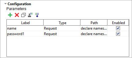 ReadyAPI: The Parameters table with the extracted parameters ReadyAPI: The table with extracted parameters