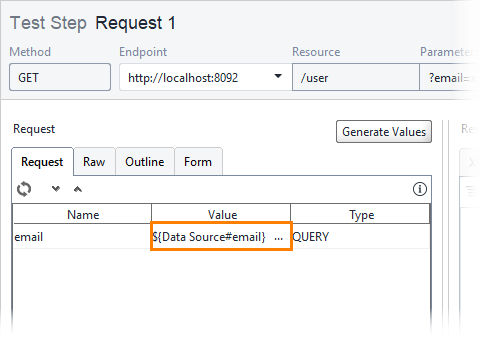ReadyAPI: A request with property expansions ReadyAPI: The request with a Property Expansion