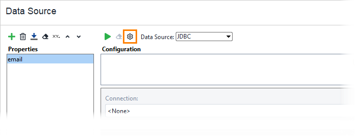 ReadyAPI: Opening the data source test step options