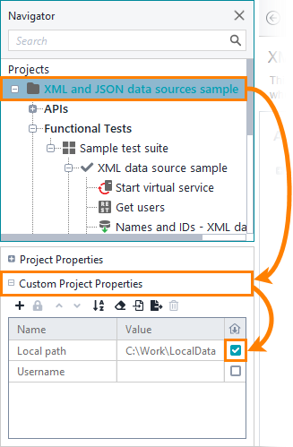 Select properties to be excluded Custom project properties: Select properties to be excluded