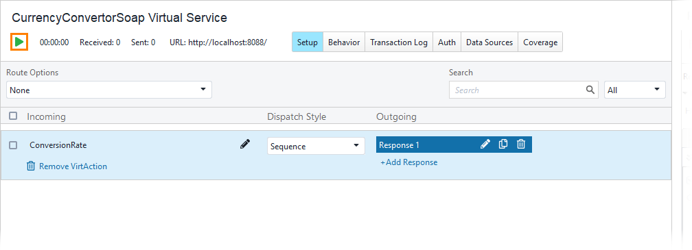 Service virtualization and API testing: Running the virtual service