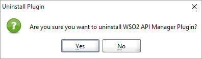 ReadyAPI: The Uninstall Plugin confirmation dialog