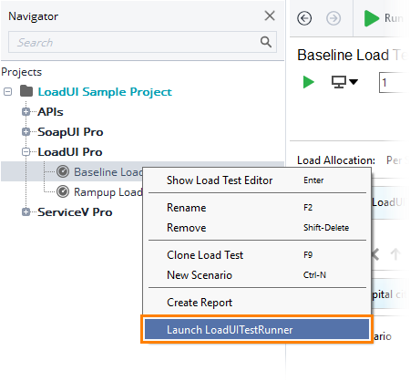 LoadUI: Launching LoadUI TestRunner From Context Menu