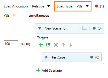 API load testing with ReadyAPI: Load Type