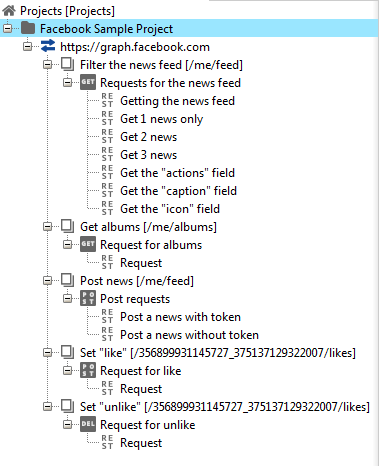Facebook API project structure